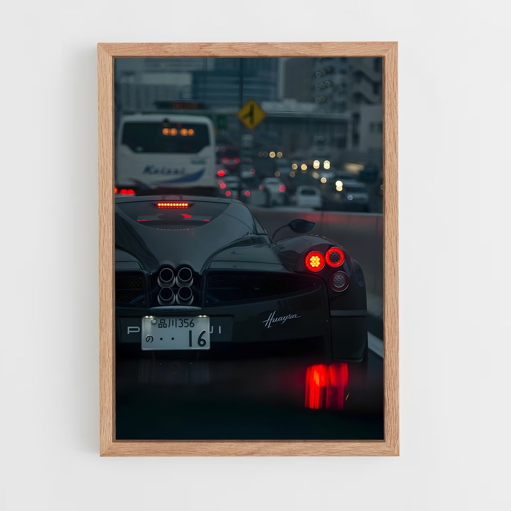 Poster Nuit Éclairante – affiche Koenigsegg (vue 4)